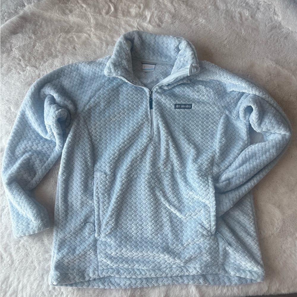 Columbia light Grey Patterned Fleece Jacket